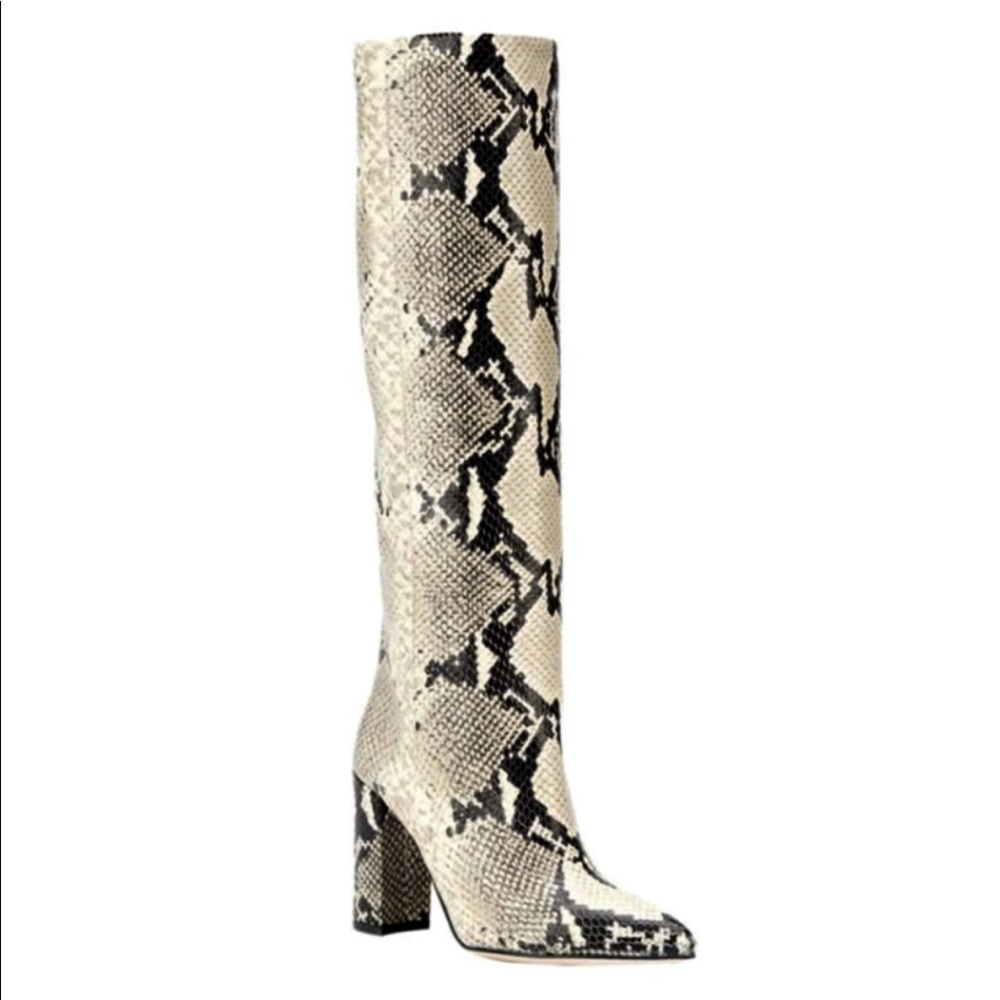 Knee-high Faux Reptile Boots - Picture 1 of 3